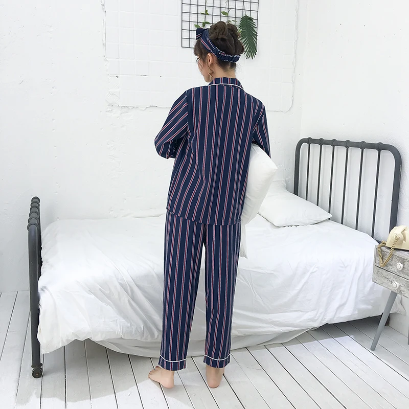 Полосатый комплект из 2 предметов женская одежда для сна женский сексуальный