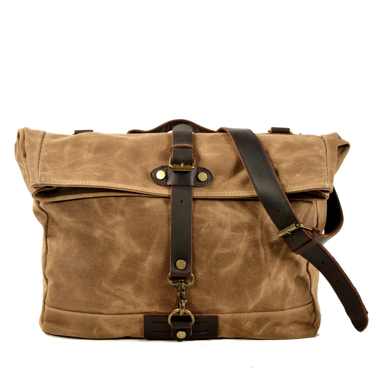 Retro canvas shoulder messenger bag men's street simple travel oblique backpack trend messenger bag casual men's bag