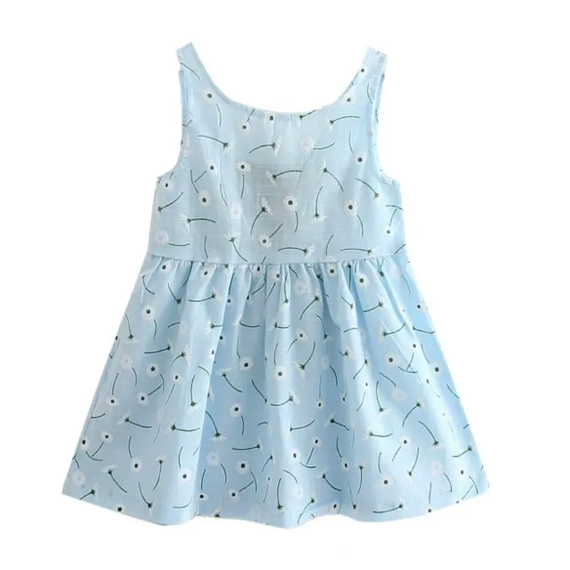 Платье для девочек хлопковое 8 цветов летнее с героями мультфильмов | Детская