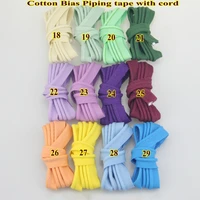 100 cotton bias piping tape with cord size12mmdiy making home textile bedding piping tape 45meterslot