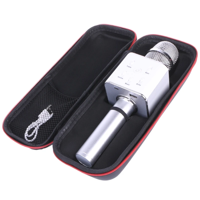 Беспроводной микрофон для караоке Bluetooth динамик гусеничный объемный звук голос Q7