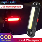 Задний фонарь для велосипеда, водонепроницаемый, с зарядкой от USB