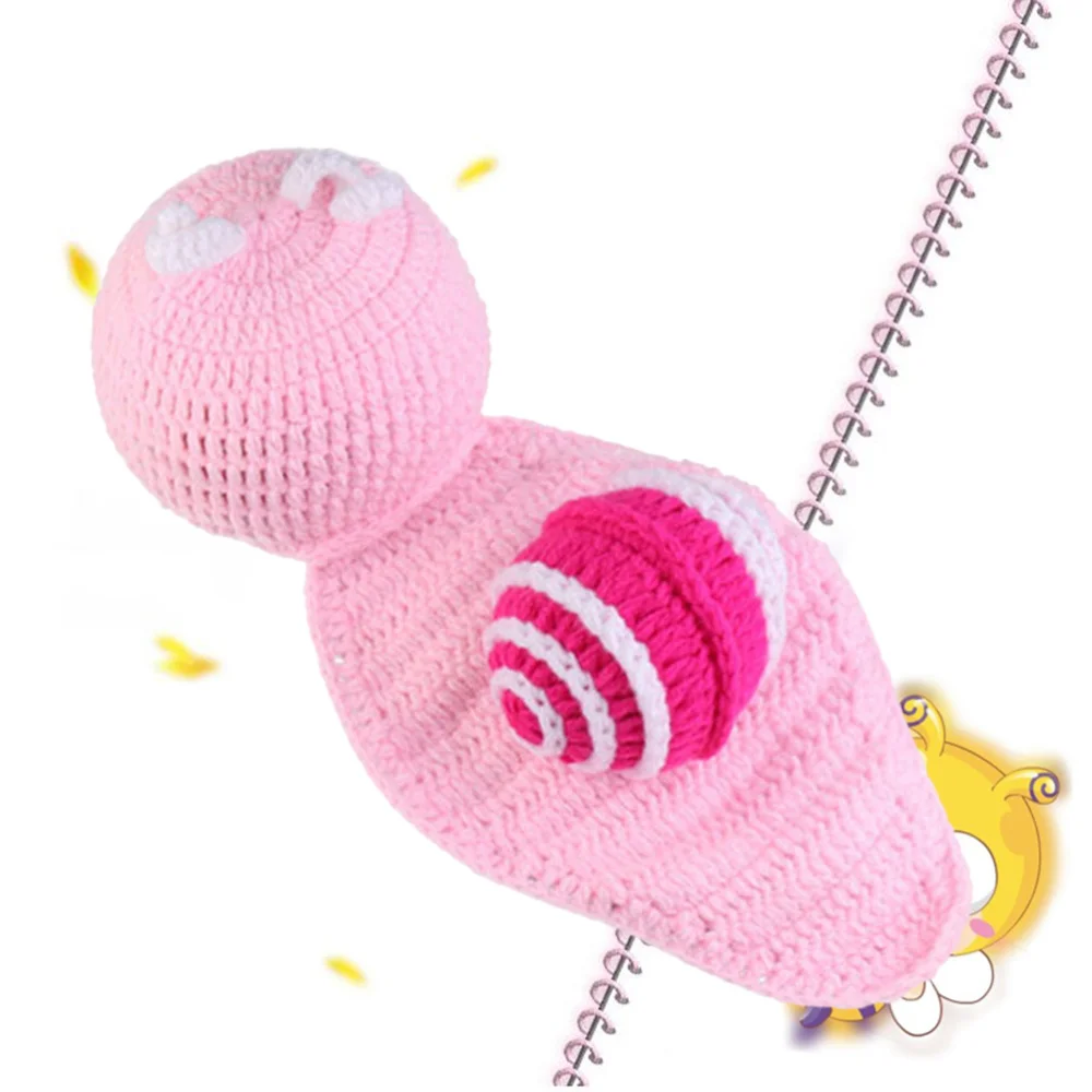 

Детский вязаный набор из шерсти с узором улитки реквизит для фотосъемки сто дней Детская фотография Реквизит повязка на голову головной уб...