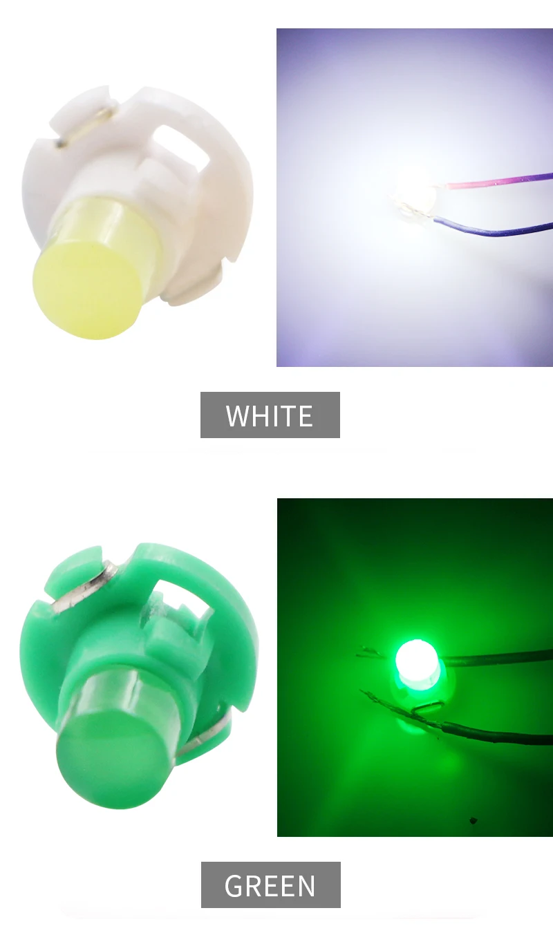 10 шт. T4.2 COB 1 SMD 12 В автомобильная светодиодная панель намотки лампочки панель инструментов Нео клиновидный Предупреждение индикатор Предупреждение автомобильный Стайлинг
