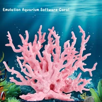 1pcs artificial light pink fake coral tree fish tank landscaping resin coral aquarium decorations ornaments fish tank decor