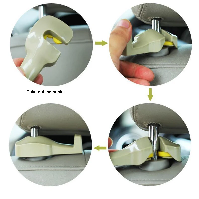 Высококачественный многофункциональный скрытый автомобильный крючок на спинку