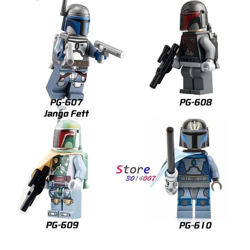 50 шт. модель Mandalorian Fet Jango Darksaber s строительные блоки игрушки для детей фигурки