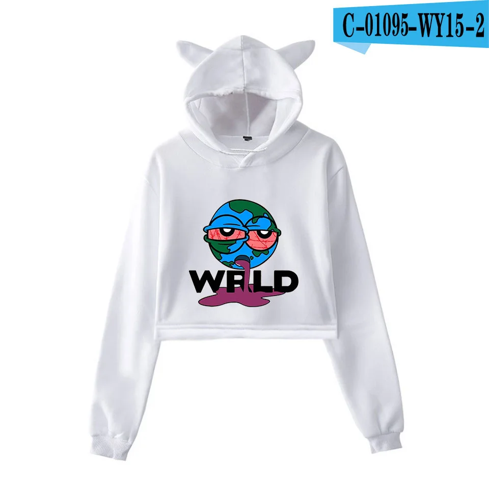 

Fashion Girl's Sexy WAWNI Rapper Juice Wrld Cat Ear Hoodie Harajuku Print Hoody Hip Hop Style High Quality Kpop Men/Women Tops