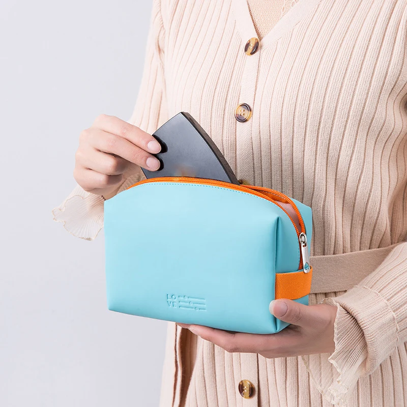 

Fashion Tote Cosmetic Bag Fashion Mini Toiletry Bag Women Makeup Bag Waterproof Portable Travel Storage Wash Bag Female