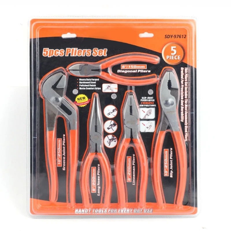 

DIY Use Professional Pliers Set 5 Different End Cutting Pliers Cutting Tool Cutting Cables for Home DIY Use