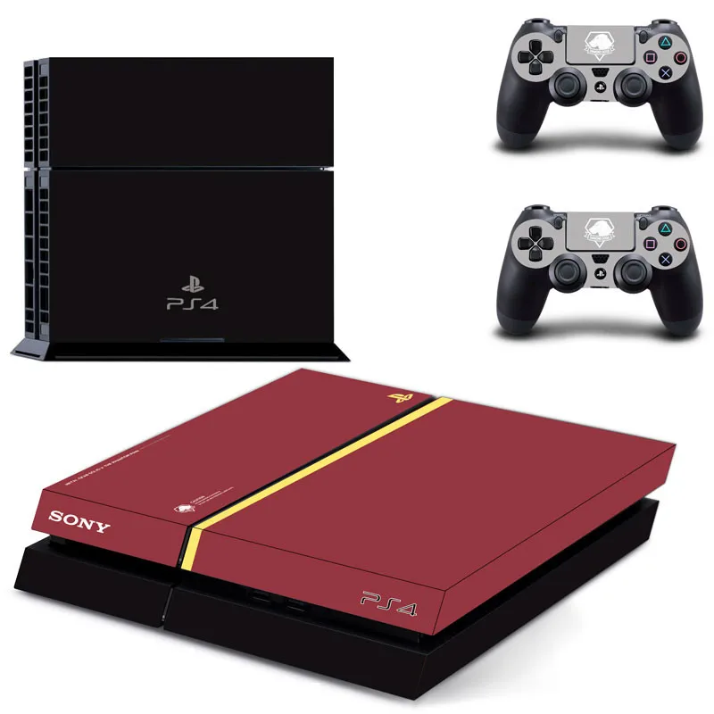 Металлическая Шестерня твердый V PS4 стикер s Play station 4 наклейки для PlayStation консоль и