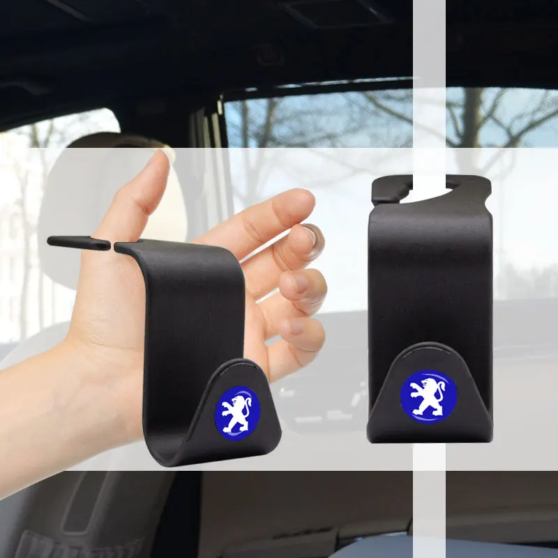 

1/2pcs New Multifunctional vehicle rack with car seat back hook for Peugeot 206 208 308 307 207 3008 2008 407 Car Accessories