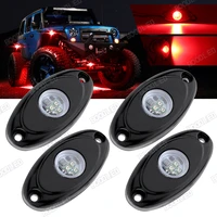 4 pods led rock light kit for jeep atv suv offroad car truck boat waterproof underglow led neon lights