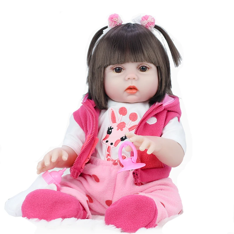 

53cm Cute Simulation Reborn Baby Doll Can Rotate Pee Sit and Stand Full Vinyl Soft Boy Girl Christmas Birthday Gift Baby Doll
