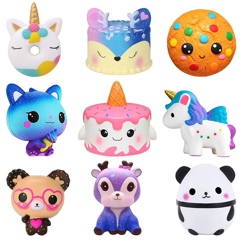 

Jumbo Squishy Kawaii Unicorn Horse Cake Deer Animal Panda Squishies Slow Rising Stress Relief Squeeze Toys for Kids