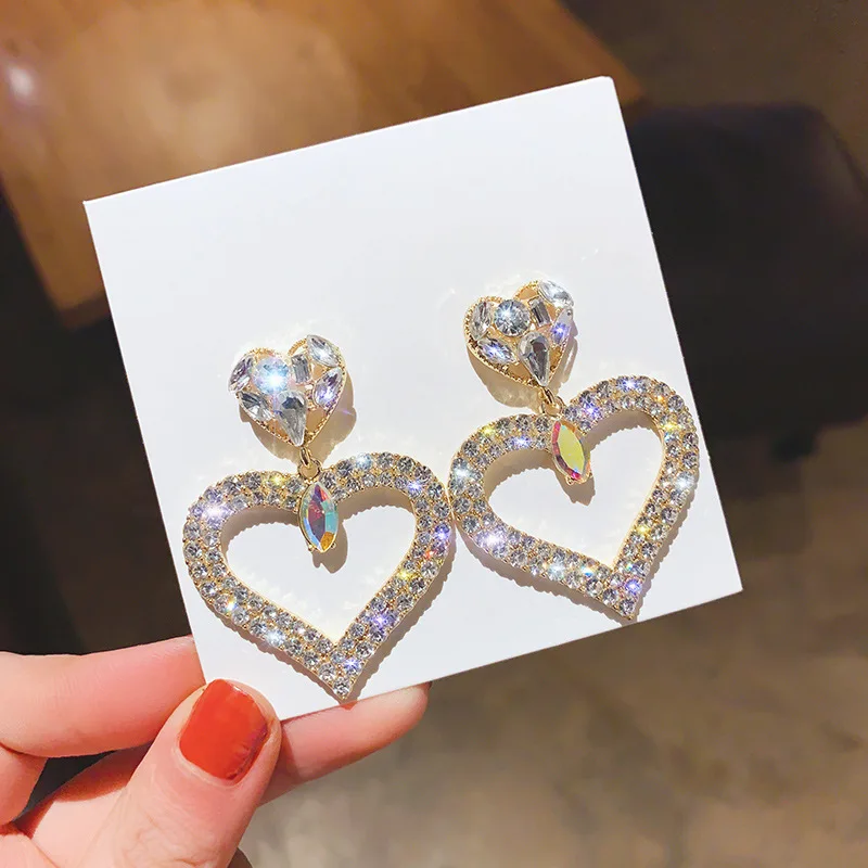 Женские серьги-капли Han Guodong сережки-капли с супер-вспышкой в стиле Звезд |