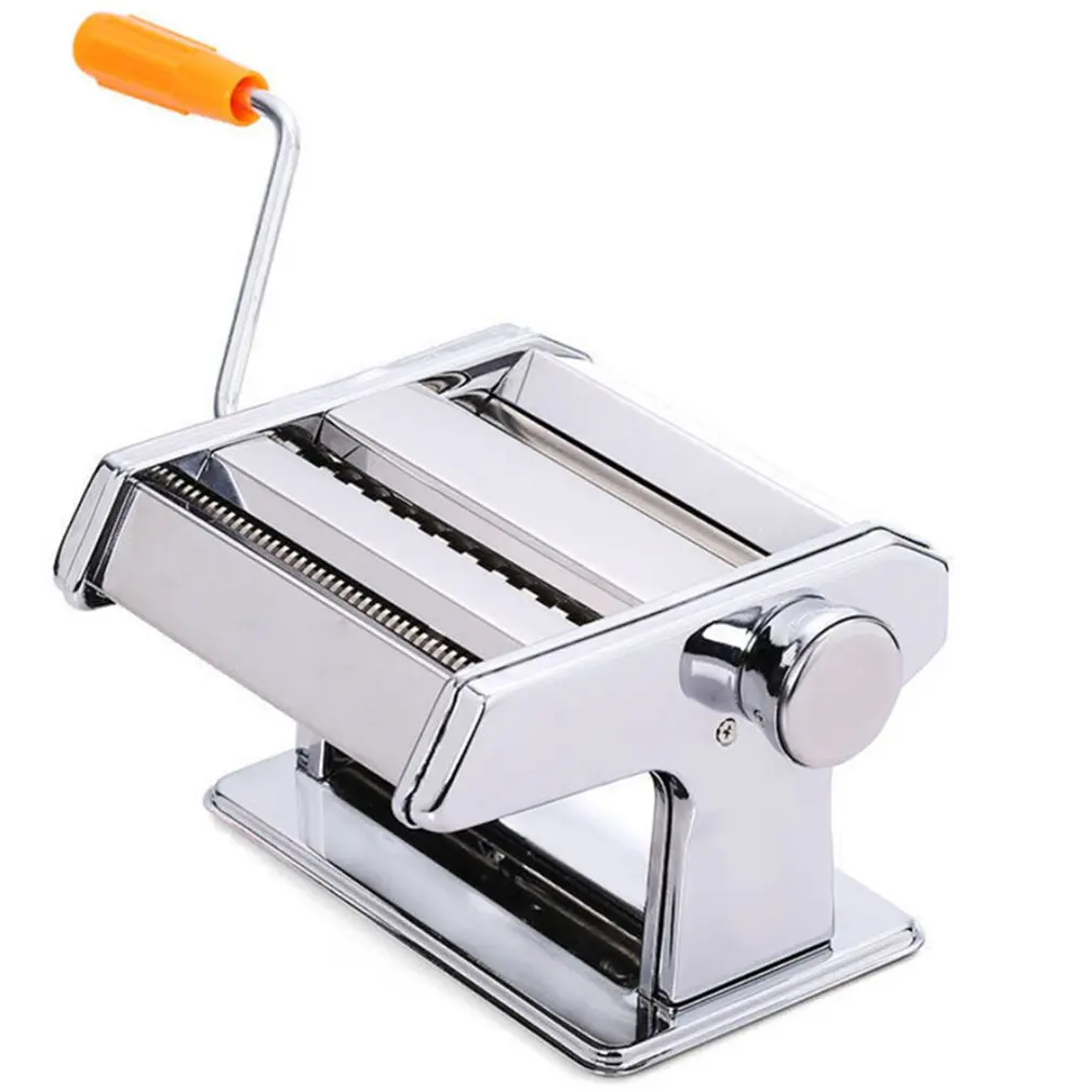 

Noodle Pasta Maker Stainless Steel Machine Lasagne Spaghetti Tagliatelle Ravioli Dumpling Maker Machine With Two Cutter Kitchen