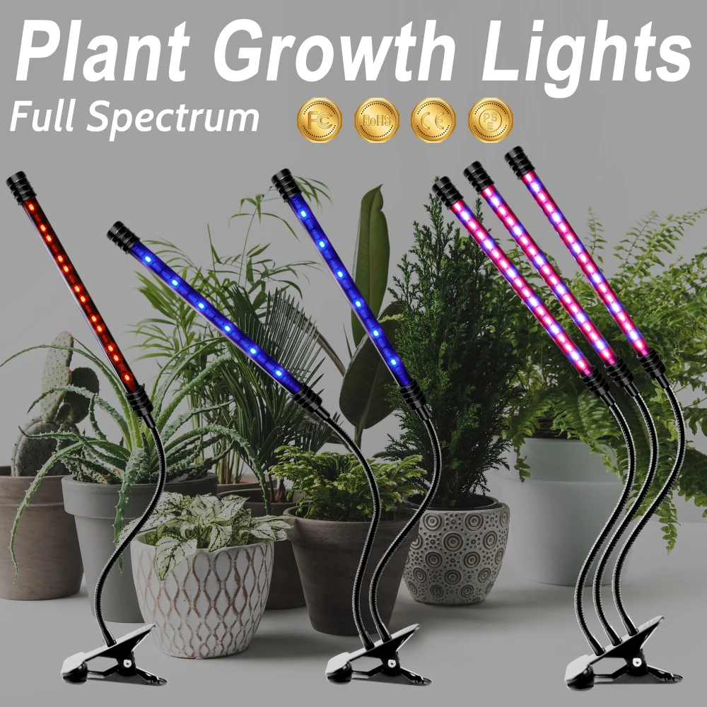 

LED Full Spectrum Phyto Grow Lamp USB LED Growth Bulb 9W 18W 27W Waterpoof Plant Light 5V Phyto Lamp Grow Tent Hydroponics Lamp