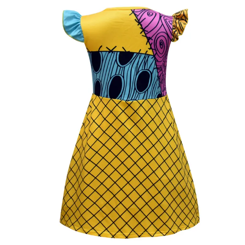 2020New Рождество Sally платье костюм для девочки с принтом &quotКошмар перед Рождеством