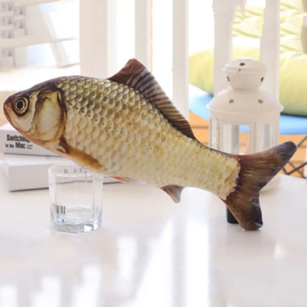 Домашнее животное кошка игры в форме рыбы караси мята кошачья Жевательная