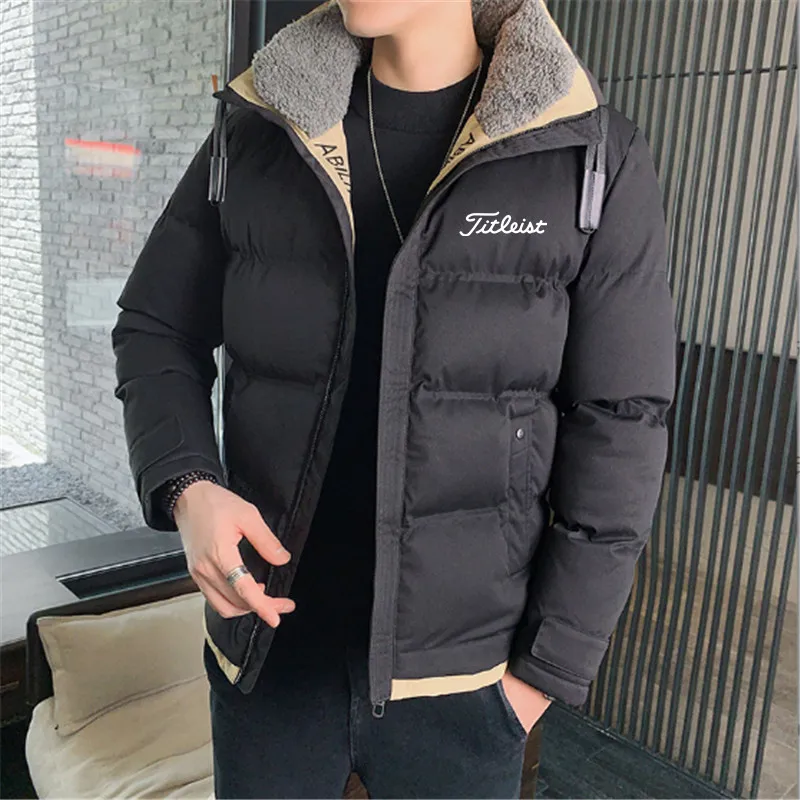 

Men Winter jacket sale 골프웨어 2021 Down Cotton Fur collar Warm Golf Jackets Oversized 4xl Man Sports Tops куртка зимняя мужская