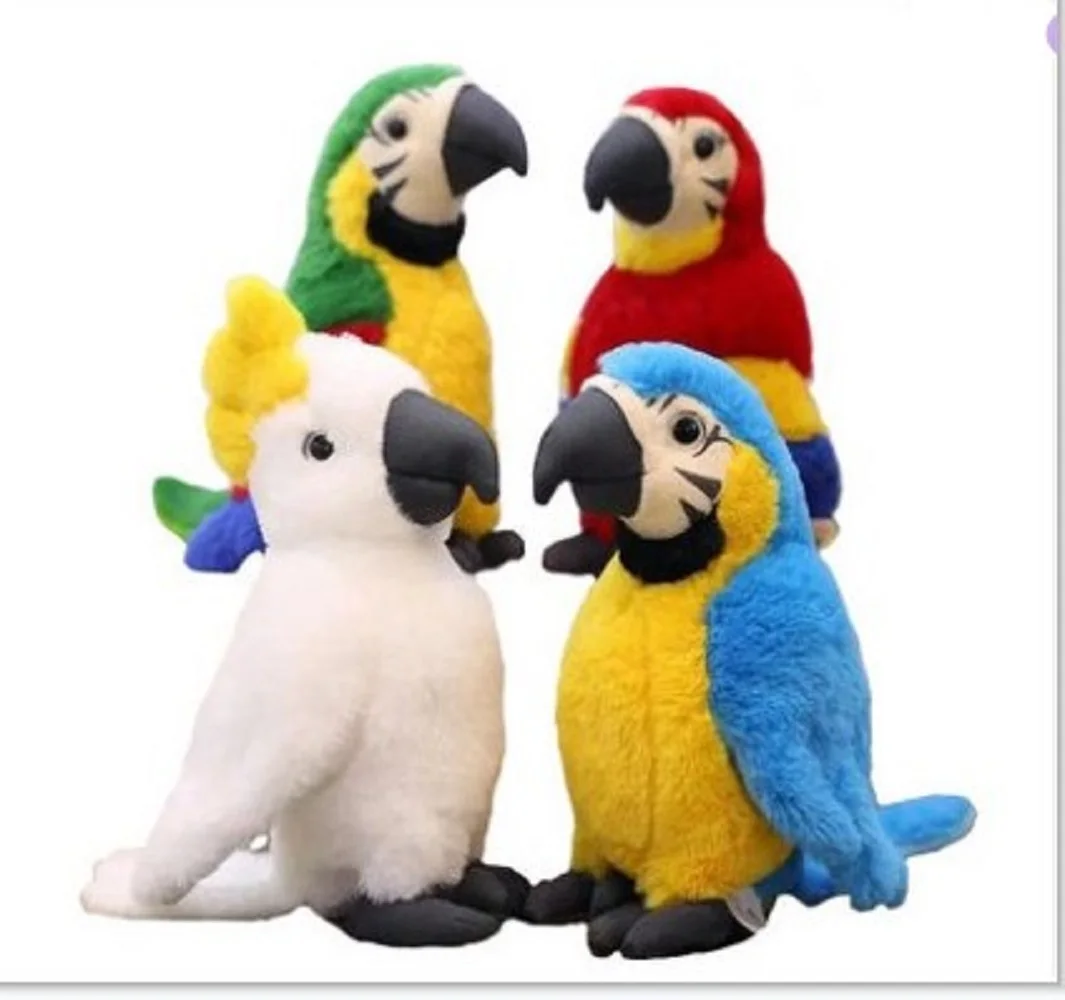 

30cm Parrot Bird Cute Simulation Plush Stuffed Animals Doll Sofa Car Garden Decor For Children Baby Birthday Gift