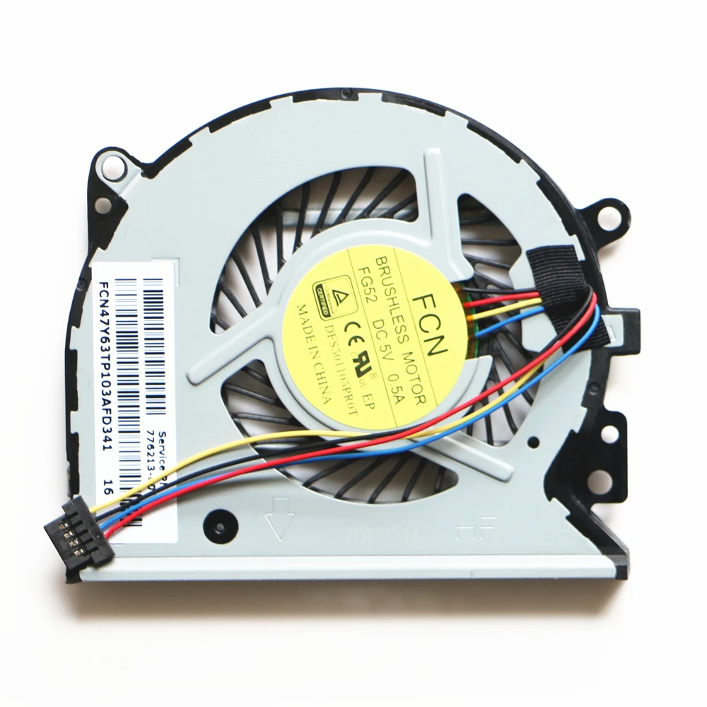 Новый оригинальный вентилятор ЦП для HP 13-A 13-B 15-U 15-u010dx 15-u011dx 15-u111dx Φ Вентилятор