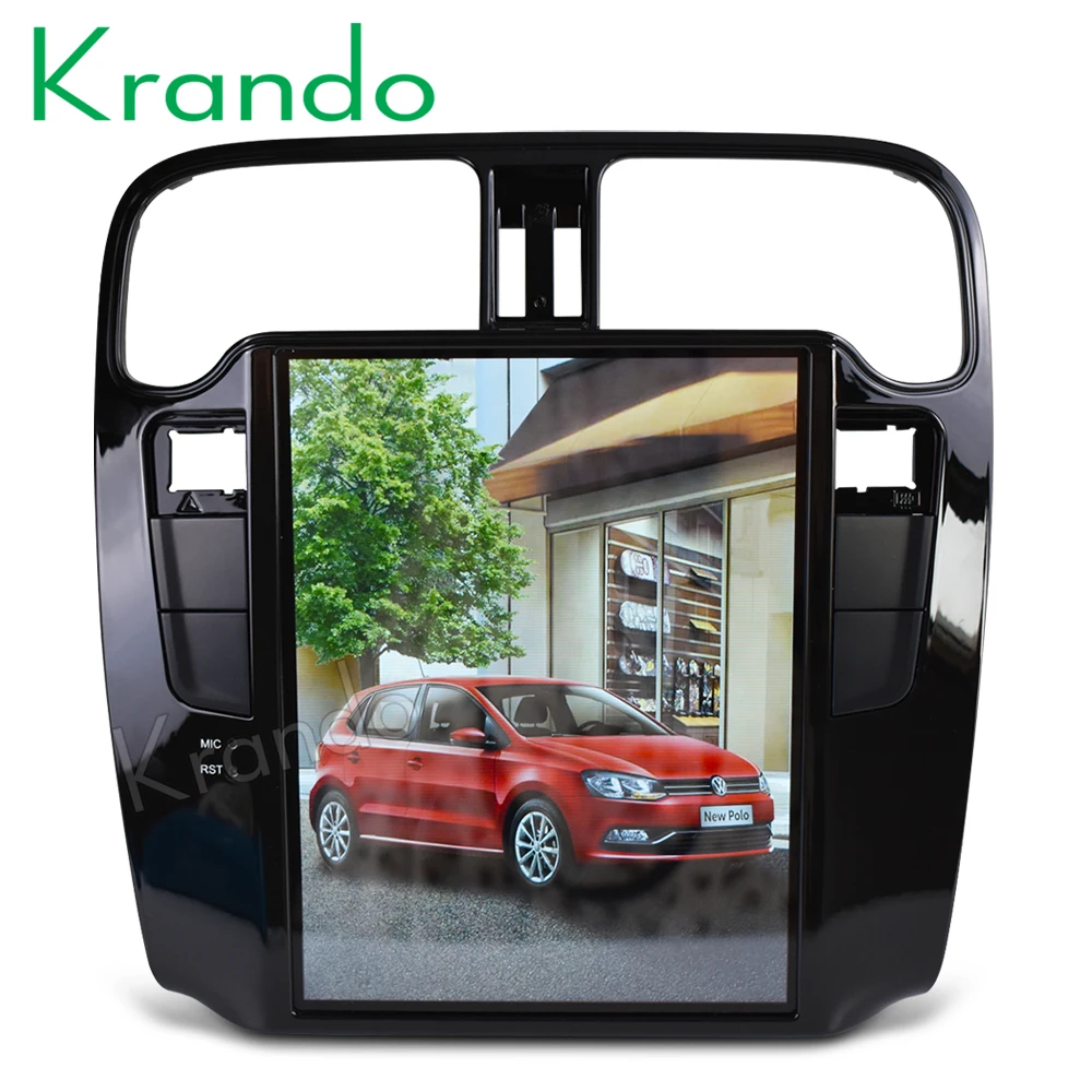 

Мультимедийная система Krando, Android 8,1, вертикальный сенсорный экран 10,4 дюйма, радио, gps-навигация, для VW Volkswagen Polo 2015 +