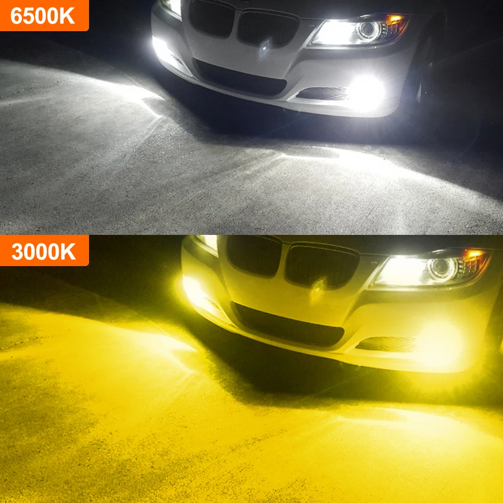 2 шт. 9006 HB4 светодиодный ные лампы Противотуманные фары H10 H16 JP H8 H11 LED CSP чип