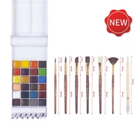 artsecret high grade 24 solid watercolors palette with brush wcs 803 pro painting kit newtrending artist tool art supplies
