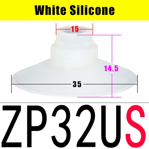 Промышленная вакуумная всасывающая присоска типа SMC, ZP-U Мощное всасывание ZP02US ZP04US ZP06US ZP08US ZP10US ZP20US ZP25US ZP32US ZP40US