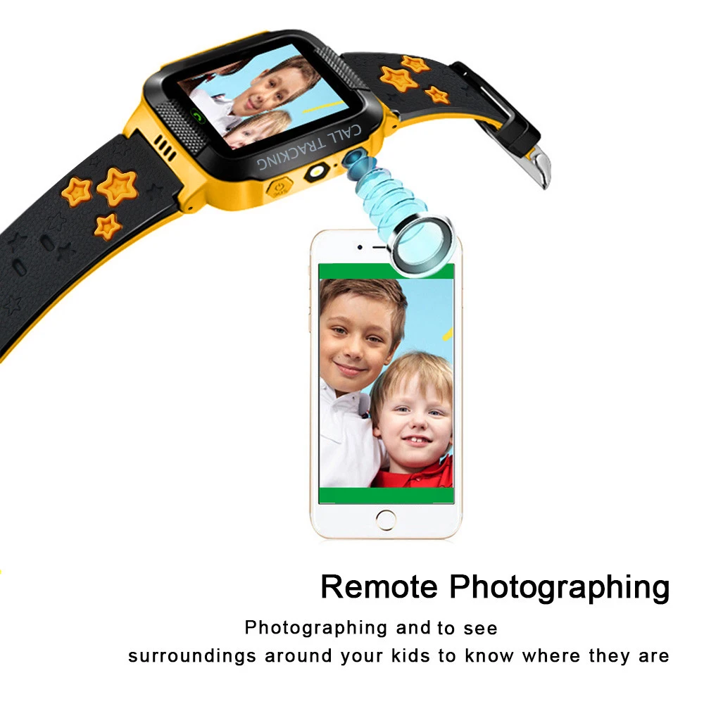 Детские Смарт-часы с сенсорным экраном для детей детская камера SOS защита от