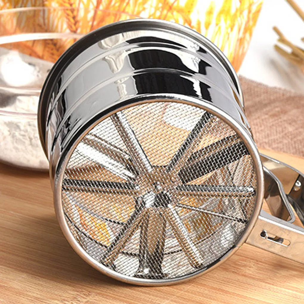 Сито для муки чашка из нержавеющей стали шейкерный фильтр меш сахар сито кухни