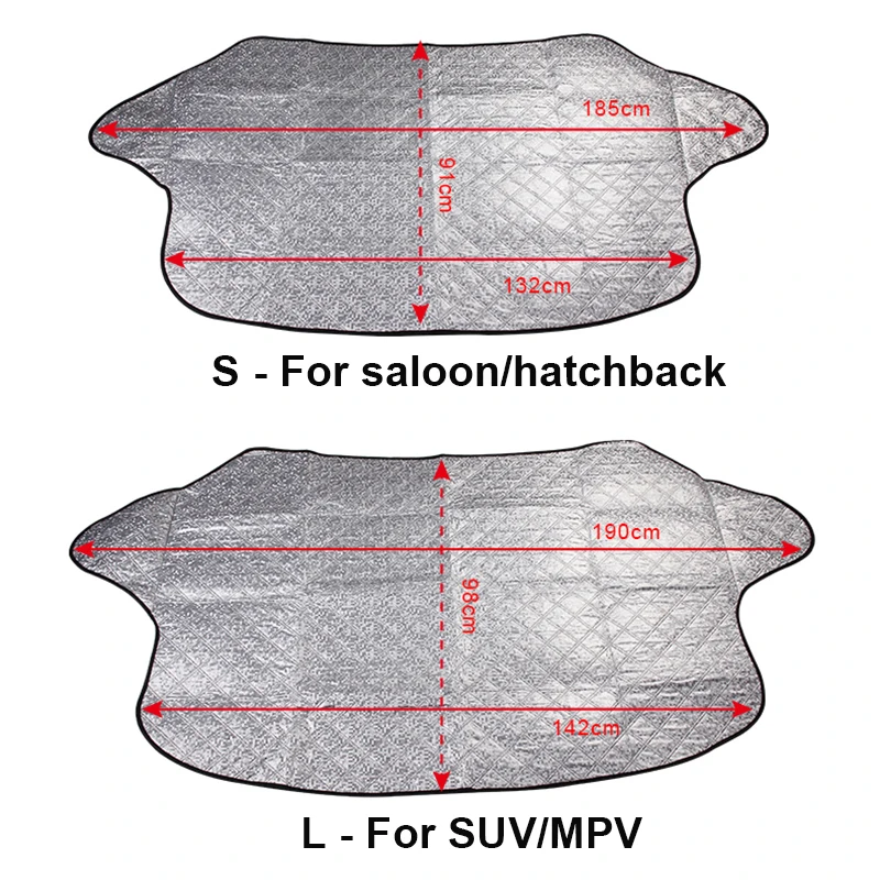 Чехол на ветровое стекло для внедорожника MPV зимний Автомобильный