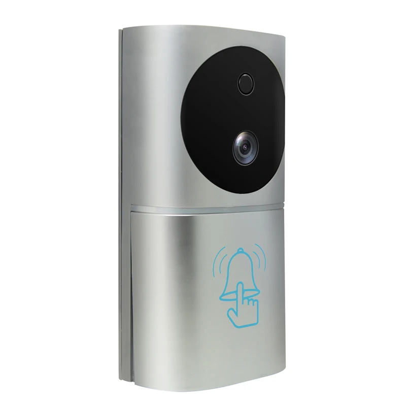 KinJoin New Motion Sensor Ring Doorbell Wifi Video Door Bell with 1080P Camera iOs Android Cordless Remote Unlock | Безопасность и