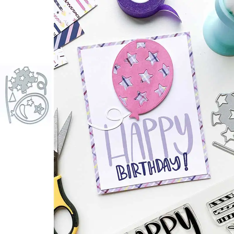 

New Hot Balloon Metal Cutting Dies for DIY Scrapbooking Crafts Dies Cut Stencils Maker Photo Album Template Handmade Decoration