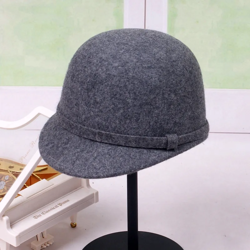 

Spring and Autumn new woolen cap equestrian hat wool felt hat knight hat casual hat