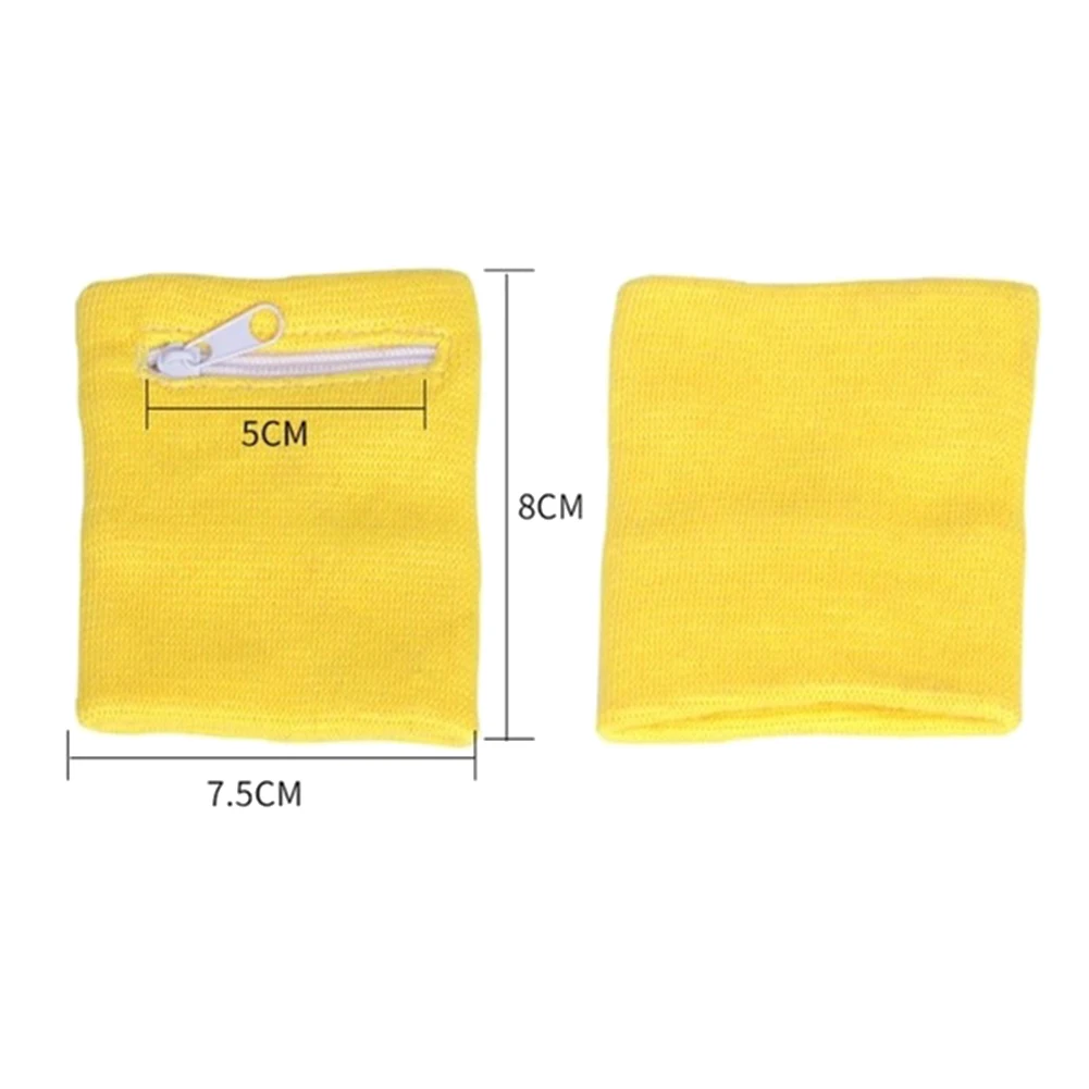 Спортивный мини-браслет на молнии для фитнеса кошелек держатель ключей