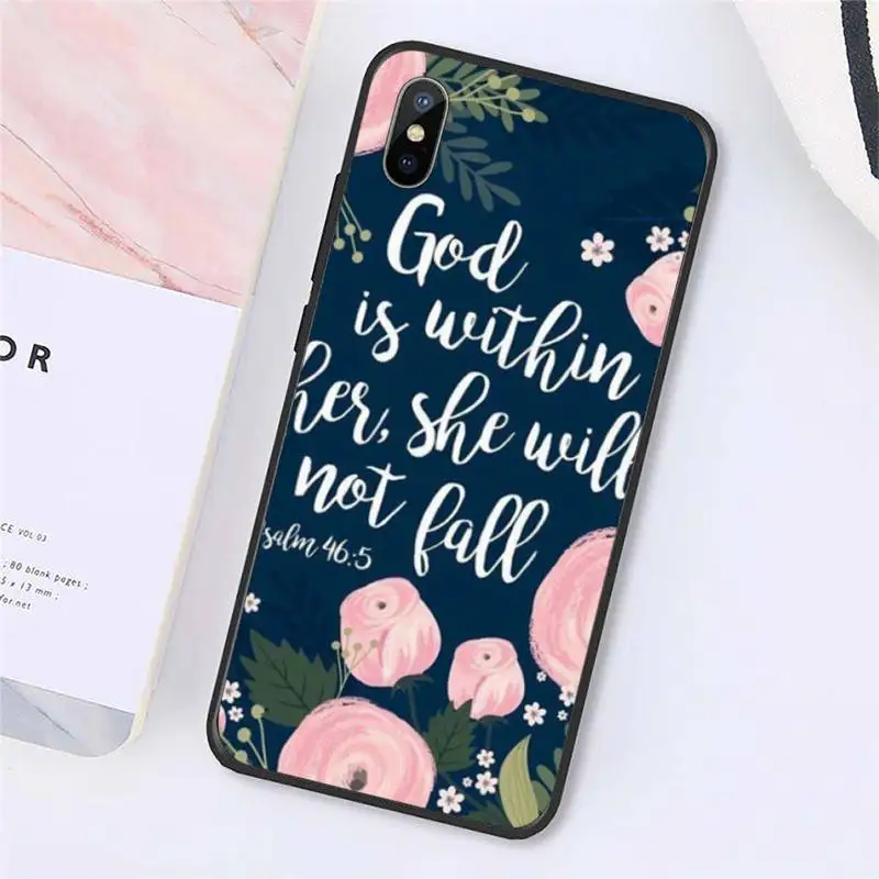 

Christian Quote Bible Verse Phone Case for iPhone 11 12 pro MINI XS MAX 8 7 6 6S Plus X 5S SE 2020 XR