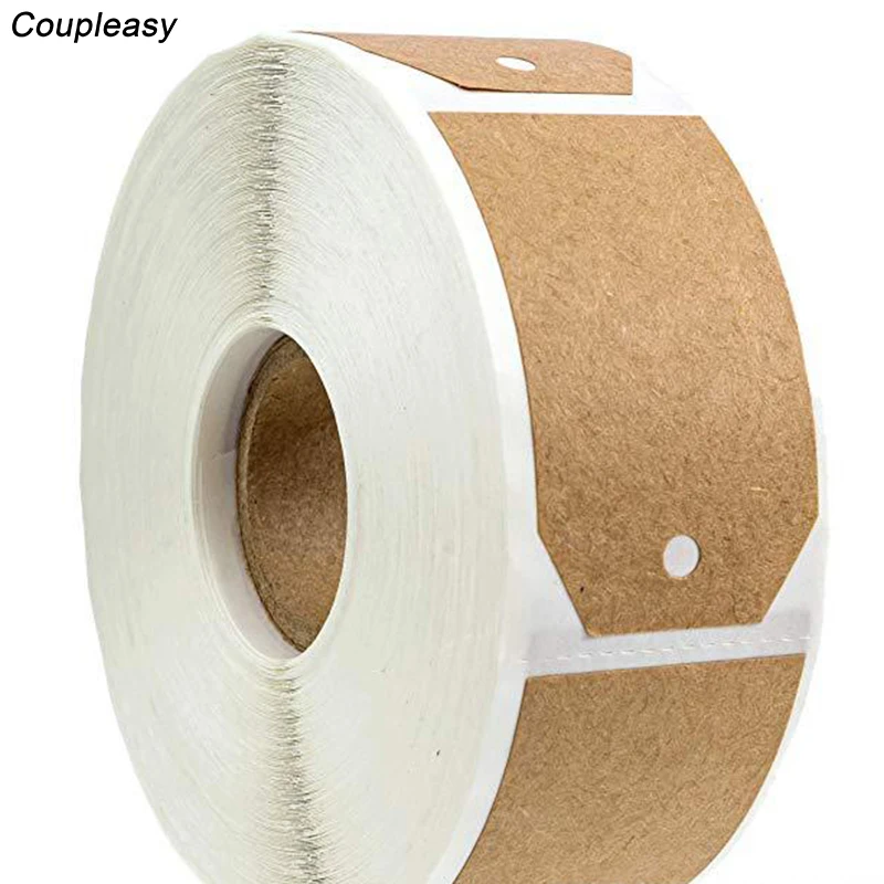 300 шт. стикер для рукоделия ценник клейкая этикетка коричневая наклейка