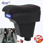 Подлокотник для Renault Clio 4, автомобильный подлокотник для Renault Clio 3 III IV, коробка для хранения автомобильных аксессуаров, подстаканник, пепельница, USB