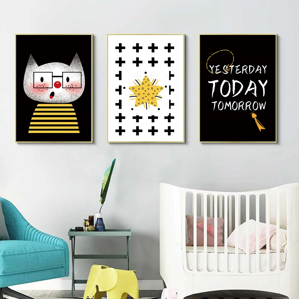 С милым рисунком животных Вчера сегодня завтра Плакаты и художественная печать