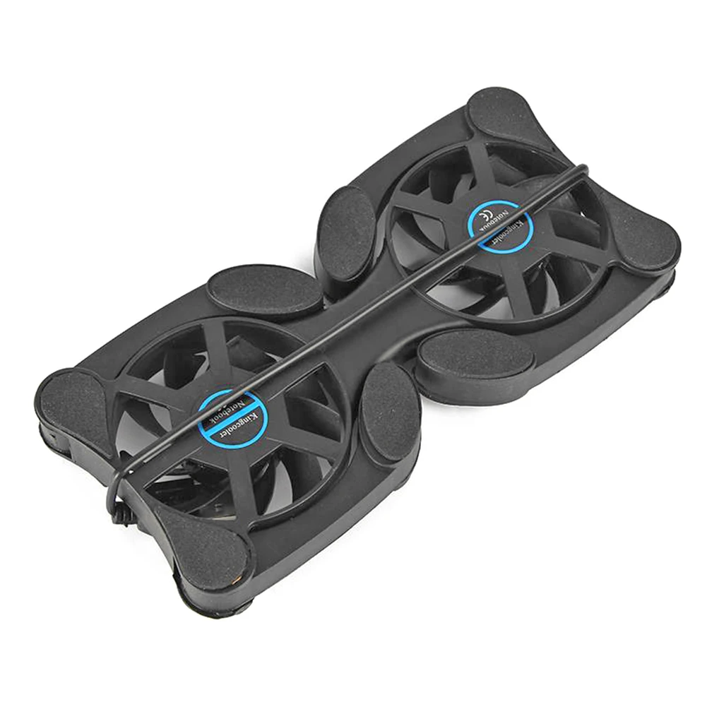 

Portable Collapsible Laptop Cooler USB Powered Dual Fan Cooling Pad for Notebook PC Computer