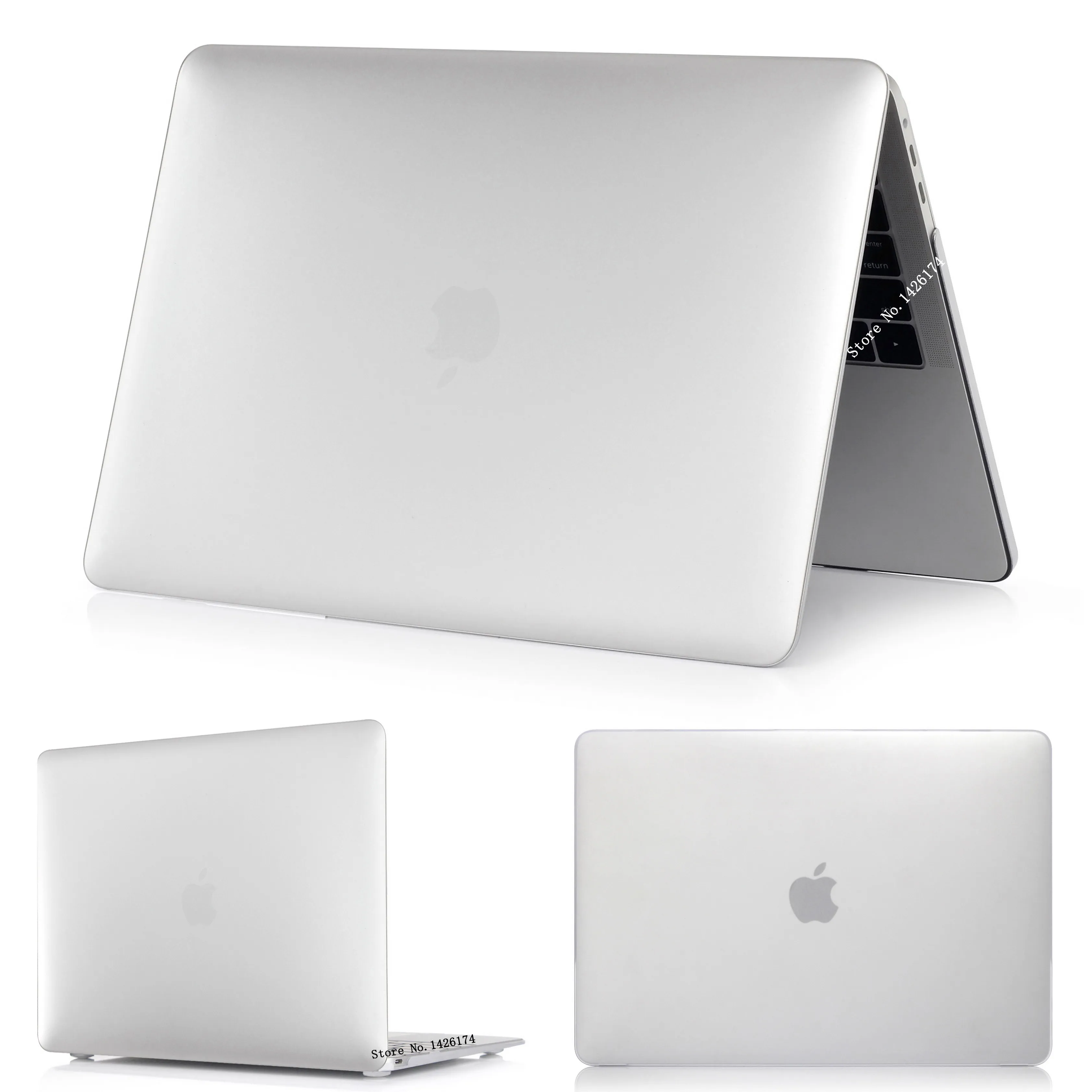 Matte Transparent Раскрашенный цветок, чехол для Apple Macbook Air Pro retina 11 12 13 15 дюймов сумка для ноутбука, для Mac book Air Pro 13,3 15,4 чехол. A1932+ подарок - Цвет: Matte Transparent