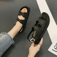 sandals womens fashion outer wear 2020 new students korean version all match flat bottom fairy shoes ins slippers female summer