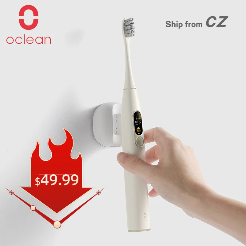 Ультразвуковая электрическая зубная щетка глобальная версия Oclean X с 8 насадками