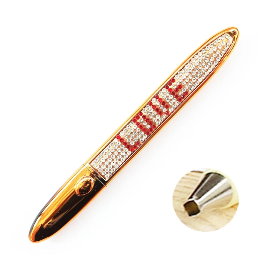 

2021 5D Diamond Painting Tool Crystal Point Drill Pen With Square/Round Metal Pen Heads Tip Diamond Embroidery Accessories Pen