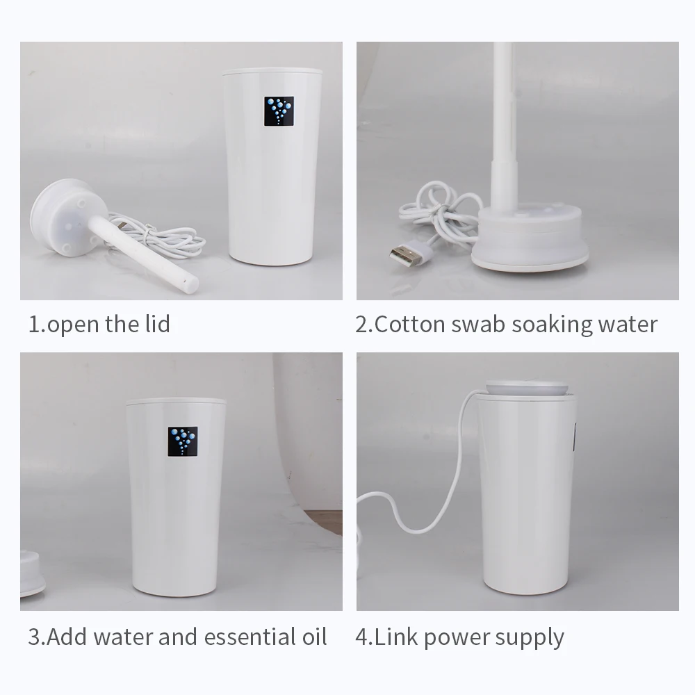 

KBAYBO 260ML Mini USB Diffuser Car Humidifier Ultrasonic Humidifier Air Diffuser with LED night light Mist Maker for Home Office