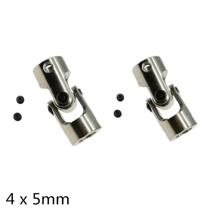 2 шт. RC муфта вала двигателя Универсальный соединитель Серебряный для лодки