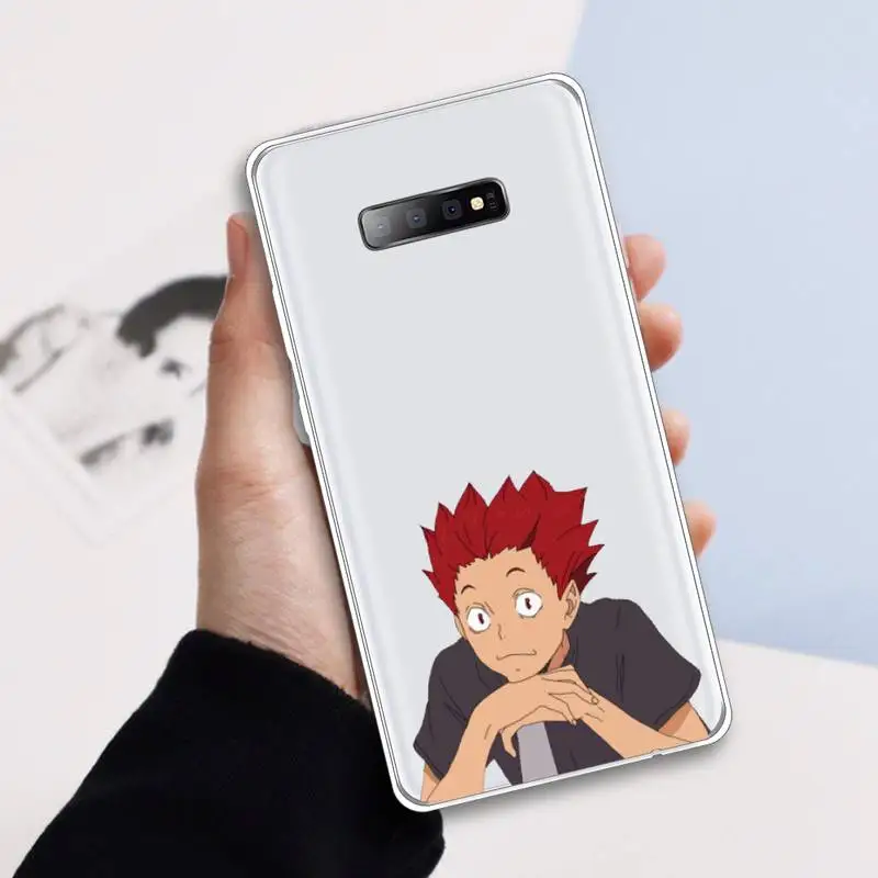 

Haikyuu Tendo Satori Volleyball anime Phone Case Transparent For Samsung Galaxy A 71 21s S note 8 9 10 plus 20 ultra